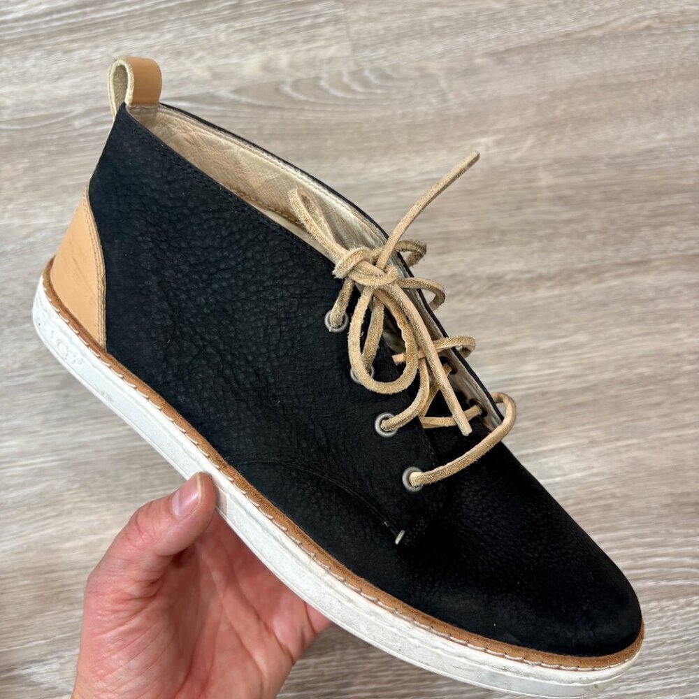 UGG Kallisto Sheer Nubuck Black Mid Top‎ Sneakers Shoes sz 8.5